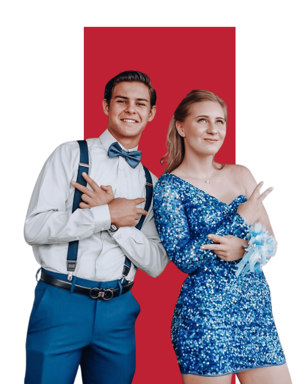 Uczestnicy amerykańskiego balu maturalnego prom